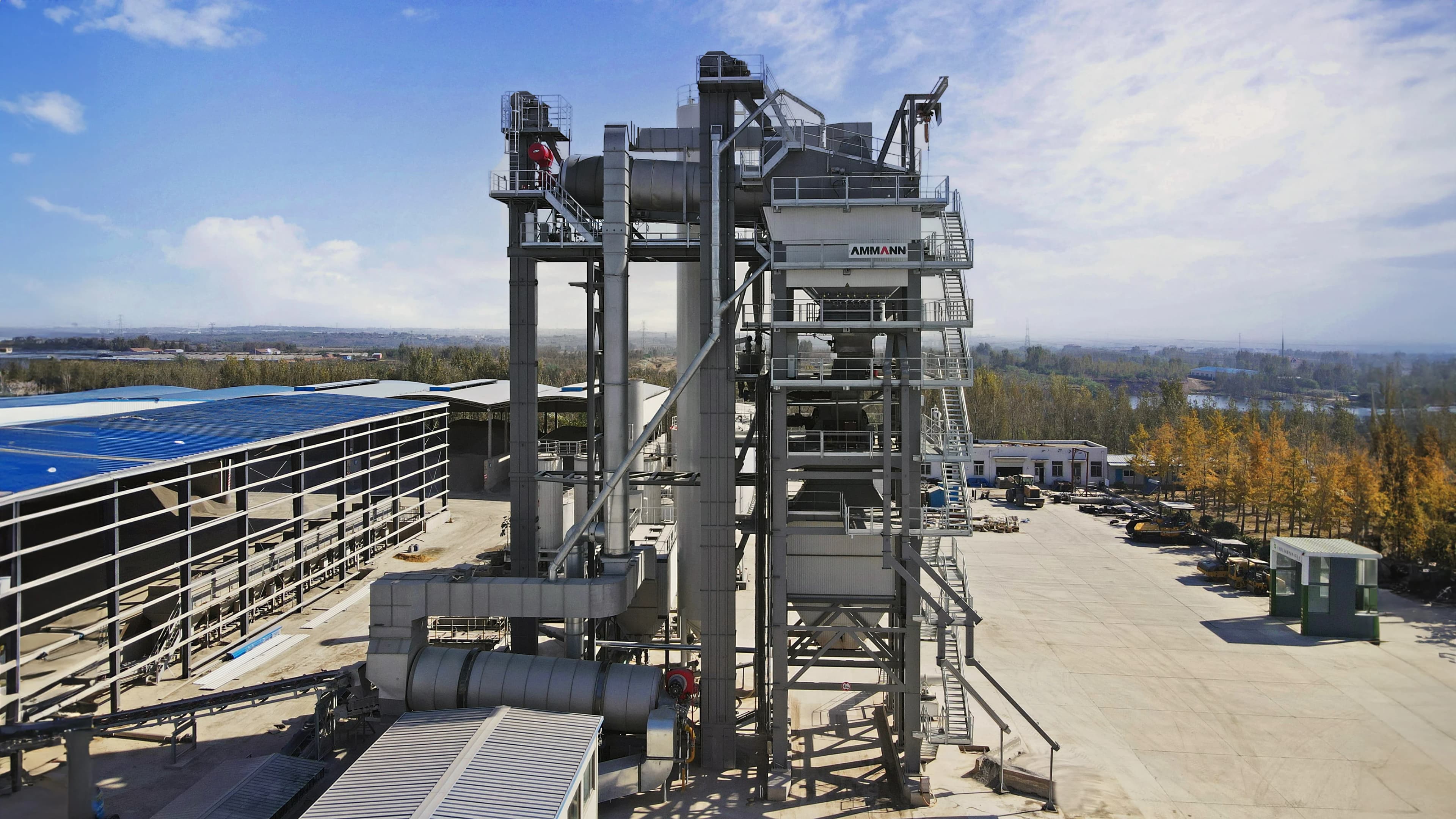 Ammann ABA 400 UniHRT asphalt mixing plant, Shandong, China